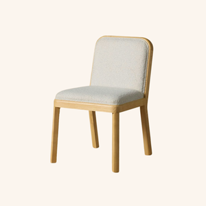 Modern Solid Teak Wood Dining <b>Chair</b> with <b>Upholstered</b> Seat for Restaurant and Home - Product Image 1