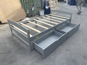 Cama Individual de Madera con Almacenamiento - Estructura de Cama Individual con Cajón Debajo para Organizar Ropa o Juguetes OEM ODM - Product Image 3