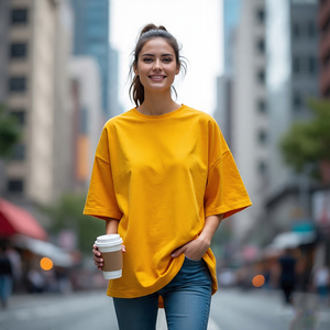 Camisetas de gran tamaño para mujer, camisetas informales de manga corta con cuello redondo y hombros caídos, camisetas deportivas para mujer, camisetas deportivas para correr y Fitness para mujer - Product Image 1