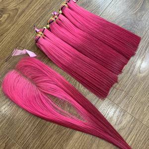 2023 meilleure vente SDD os droit 100% Extensions humaines vietnamiennes brutes haute qualité trame fermeture faisceau attaché à la main génie trame - Product Image 3