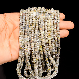 ลูกปัดหินพรีไนต์ลูกปัดพลอยพรีไนท์แบบเรียบลูกปัดหินพรีไนต์สำหรับทำเครื่องประดับลูกปัดอัญมณีหลวม - Product Image 2