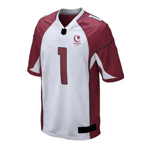 เสื้อฟุตบอลอเมริกันแขนสั้นผ้าโพลีเอสเตอร์ระบายอากาศป้องกันแบคทีเรียผ้า100% แห้งเร็ว - Product Image 6