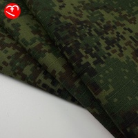 Stock Russe Petit Vert Hommes Camouflage Imprimé Tissu Nylon Coton Plaid Imperméable Ripstop Tissu pour Tactique Extérieur Chapeau
