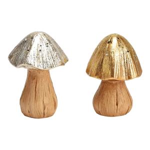 Support de champignon en bois conçu pour les centres de table de mariage rustiques écologiques et les intérieurs de maison de style champêtre - Product Image 2