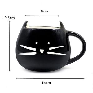 400ml lindo gato Animal cerámica café leche taza diseño nórdico creativo lavavajillas y microondas seguro láser grabado ODM modelo tazas - Product Image 2