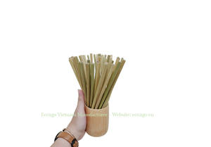 100% pajitas de hierba desechables orgánicas a la venta/pajitas de hierba biodegradables de Eco2go Vietnam - Product Image 3