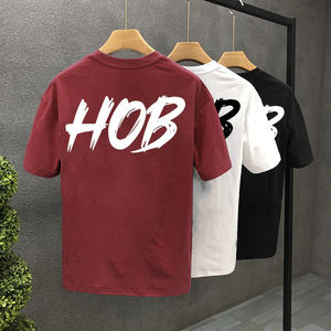 Custom 100% Cotton Men's T-Shirt Heavyweight 240gsm Oversized Printed Embroidered Plain Tee Available in Plus Size - Product Image 3