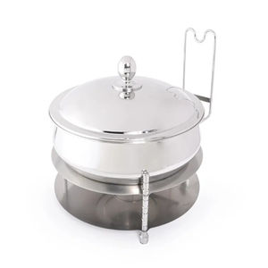 Prime Quality Stainless Steel Round Chafing Dish <b>Food</b> <b>Warmer</b> <b>Buffet</b> <b>Server</b> Catering Chafer With And Stand For Hotel & Events - Product Image 1