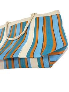 Bolsas de compras reutilizables ecológicas de PP con asa de algodón, bolsas de playa sostenibles para mujer de la India - Product Image 6