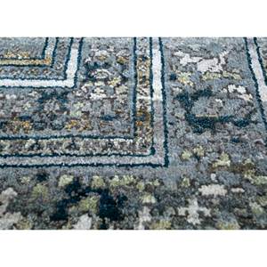 Alfombras de Lana Afgana Anudadas a Mano en Azul Viscaya, 10 mm, con Medallón Abstracto Rectangular, para Pasillo, Hogar, Sala de Estar -ENM-8008 (Cs-02) - Product Image 3