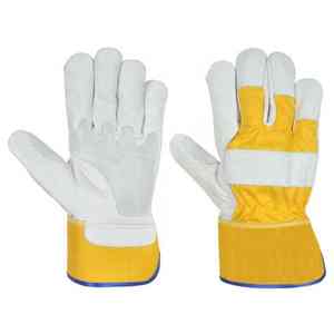 Gants de gréeur en cuir de vachette en gros avec paume renforcée Gants robustes durables pour la sécurité industrielle Usine directe - Product Image 6