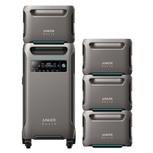 Remise d'usine : Centrale électrique portable SOLIX F3800 19,20 <span class=keywords><strong>kWh</strong></span> avec 4 batteries d'extension, onduleur à onde sinusoïdale pure et contrôleur MPPT - Product Image 1