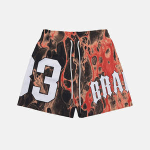 Pantalones Cortos Deportivos de Malla Sublimados con Logotipo de Marca Personalizada, Pantalones Cortos de Baloncesto para Hombre, Proveedor Mayorista OEM, Fábrica, Venta al por Mayor - Product Image 2