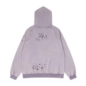 เสื้อมีฮู้ดพิมพ์ลายกรดสำหรับผู้ชายผู้หญิงเสื้อสไตล์สตรีทแวร์ผ้าฝ้าย100% สำหรับฤดูใบไม้ร่วงกำหนดได้เอง - Product Image 2