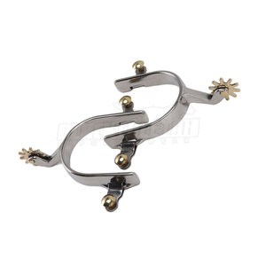Bas quantité minimale de commande meilleure vente en acier inoxydable Western Horse Spurs équestre bottes d'équitation éperons accessoires au prix de gros - Product Image 6