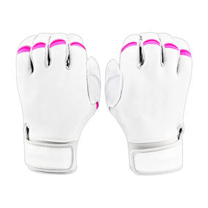 Nouveau design de dragonne extensible Conception de logo personnalisé Gants de frappe de baseball en cuir respirants à quantité minimale de commande basse - Product Image 5