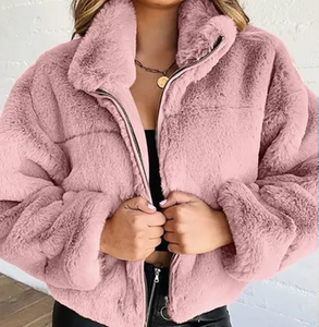 New Arrival Best Selling Factory Wholesale <b>Women's</b> Sherpa Fleece <b>Zip</b> <b>Up</b> <b>Jacket</b> Custom Logo Streetwear Custom <b>Women</b> Sherpa <b>Jacket</b> - Product Image 5