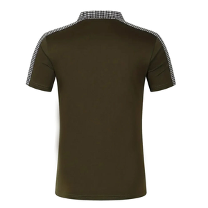 เสื้อกีฬาสำหรับ Dri-FIT ผ้าคอตตอน100% แข็งทรงสลิมฟิตสำหรับเสื้อเข้ารูปมีสไตล์ทันสมัยดูขายดีจากโรงงานสำหรับผู้ชาย - Product Image 3