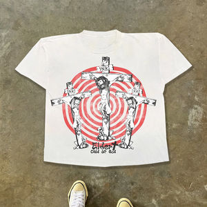 เสื้อยืดผู้ชายทรงบ็อกซี่ ครอป พิมพ์ลายกราฟิก แห้งเร็ว ผ้าฝ้าย พิมพ์ลาย DTG สตรีทแวร์ รับผลิตตามสั่ง ขายส่ง - Product Image 3