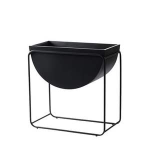 Maceta de Color negro mate con soporte para decoración de suelo del hogar Decoración de Navidad de Metal de calidad Premium diseño de tendencia - Product Image 3