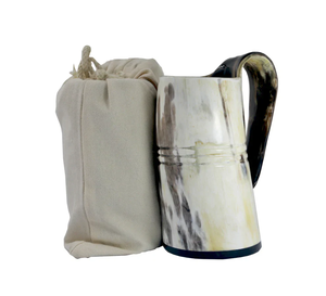 Mug en corne de buffle durable, mug à bière en corne, style nautique, qualité supérieure, mug en corne noire, vente chaude - Product Image 2