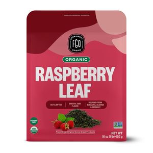 FGO Organic Red Raspberry Loose Leaf Herbal <b>Tea</b>, Cut and Sifted, Caffeine Free, 16oz - Product Image 1