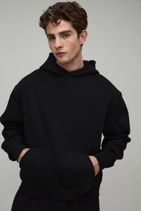 Custom Printed Men's Hoodies 100% Cotton Autumn Winter Hip Hop <b>Long</b> Sleeve Windproof Breathable Fashion Pullover <b>Sweatshirt</b> - Product Image 4