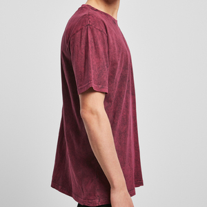 Wholesale Men's Summer Acid Wash <b>Tshirt</b> 100% Cotton Casual Oversized Jersey Custom Design Half Sleeves Street Wear - Product Image 5