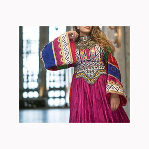 Salwar Kameez étnico bordado afgano de alta calidad para adultos, vestido bordado completo con estilo para mujeres para fiestas, recién llegado - Product Image 6