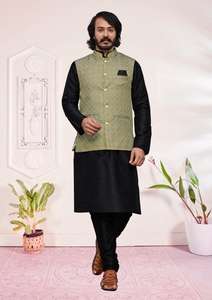 Nouveau Koti Kurta imprimé indien exclusif et exportation de pyjama par Maruti Fashion - Product Image 5