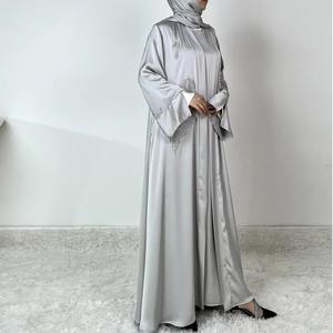 ชุดอาบายาปาร์ตี้หรูหรา2ชิ้นสำหรับผู้หญิงชุดมุสลิมฤดูใบไม้ร่วงพร้อมฮิญาบคาฟตันจากดูไบไก่งวงระบายอากาศได้ดีสำหรับผู้ใหญ่ - Product Image 4