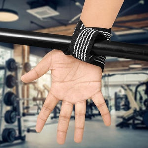 สายรัดข้อมือแปดแบบสำหรับออกกำลังกายออกกำลังกายยิมหนักออกแบบโลโก้ได้ตามต้องการ