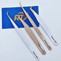 Pince à cils professionnelle, confortable, antistatique, de précision, à pointe isolante en fibre, pour une préhension durable des cils.