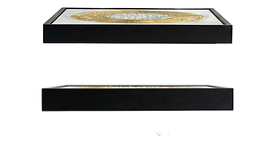 Œuvre d'art murale en mosaïque dorée artisanale, halo doré, pour la décoration de maison de luxe et la décoration intérieure moderne - Product Image 4