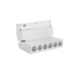 StrataGrille – Éclairage magnétique moderne sur rail LED avec alimentation 220V/48V, corps en aluminium pour installation en bureau, magasin et supermarché - Product Image 6