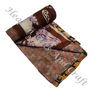 Kantha <b>Quilt</b> Gudari Kantha <b>Quilt</b> Gudari Hot Selling Wholesale Gold Supplier GD1070 Handmade Kantha <b>Quilt</b> Cotton Printed Indian - Product Image 1