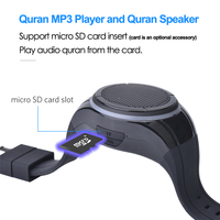 Jam Tangan Speaker Al-Quran dengan Rekaman MP3, Rekaman Al-Quran Uzbek Ceknc, Al-Quran Islami Arab, Perlengkapan Sholat Muslim, Hadiah Haji untuk Penggunaan Komputer