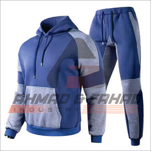 Conjunto Deportivo de Dos Piezas para Hombre, Pantalones de Felpa, Sudadera con Capucha, Estilo Casual, Transpirable, Ligero, Ideal para Invierno - Product Image 3