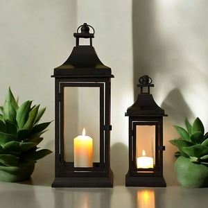 Romantic <b>Dinner</b> Ornament Creative Iron Metal <b>Candle</b> Holder Fancy Iron Lantern Jar <b>Candle</b> Light Room - Product Image 4