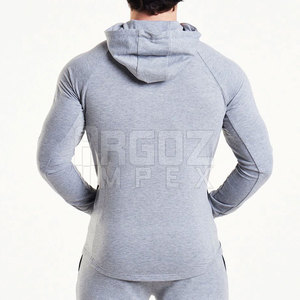 Sweat-shirts de sport pour hommes en coton 100% respirant, à séchage rapide, confortables, avec fermeture éclair, de haute qualité, best-sellers, faible MOQ, vente en gros - Product Image 5
