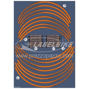Pegatinas para motocicleta para llantas de 18 y 21 pulgadas para KTM 1090 1190 1290 R ADVENTURE, tiras adhesivas - Product Image 2