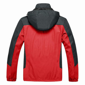 Venta al por mayor de chubasquero suave nuevo diseño logo hombres abrigo ligero impermeable a prueba de viento mejor sostenible secado rápido hombres chubasquero - Product Image 2