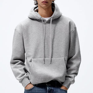 Sweat à capuche pour homme avec impression numérique d'hiver et logo personnalisé, 100% coton, poids lourd, surdimensionné, épaules tombantes, streetwear - Product Image 1