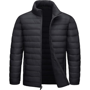 แจ็กเก็ตผ้าไนลอนหนาอบอุ่นมีฮู้ดถอดออกได้สำหรับผู้ชายแจ็คเก็ตบุนวมฤดูหนาวโลโก้ได้ตามต้องการ - Product Image 1