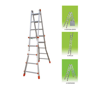 Scala in Alluminio Multiuso 5+5 Gradini 5,20 M - Product Image 1