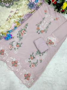 Salwar Kameez élégant et modeste, vêtements indiens et pakistanais, robe de mariée avec broderie pour femmes, prêt-à-porter pour les fêtes - Product Image 5