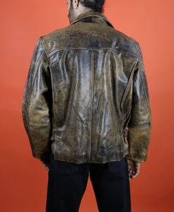 Chaqueta de Cuero Genuino para Hombre de Diseño Superior, 100% Forro de Alta Calidad, Acolchada, Manga Larga, Precio Razonable, Diseño Personalizado - Product Image 4