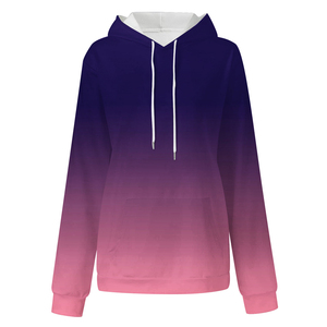 Sudaderas con capucha Vintage de peso pesado de otoño e invierno transpirables Sudaderas con capucha de impresión por sublimación personalizadas para mujer a precio al por mayor - Product Image 1