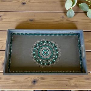 Bandeja de Servicio de Diseño con Recubrimiento de Esmalte de Madera MDF, Bandeja de Mesa de Alta Calidad para Hoteles y Restaurantes - Product Image 3