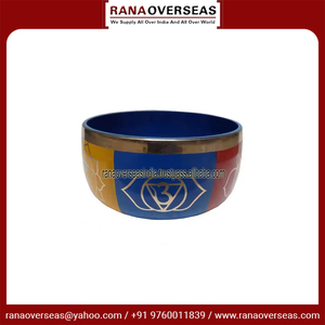 ชามร้องเพลงทองเหลืองเจ็ดสีสัญลักษณ์สำหรับความสมดุลของจักระ - Product Image 2